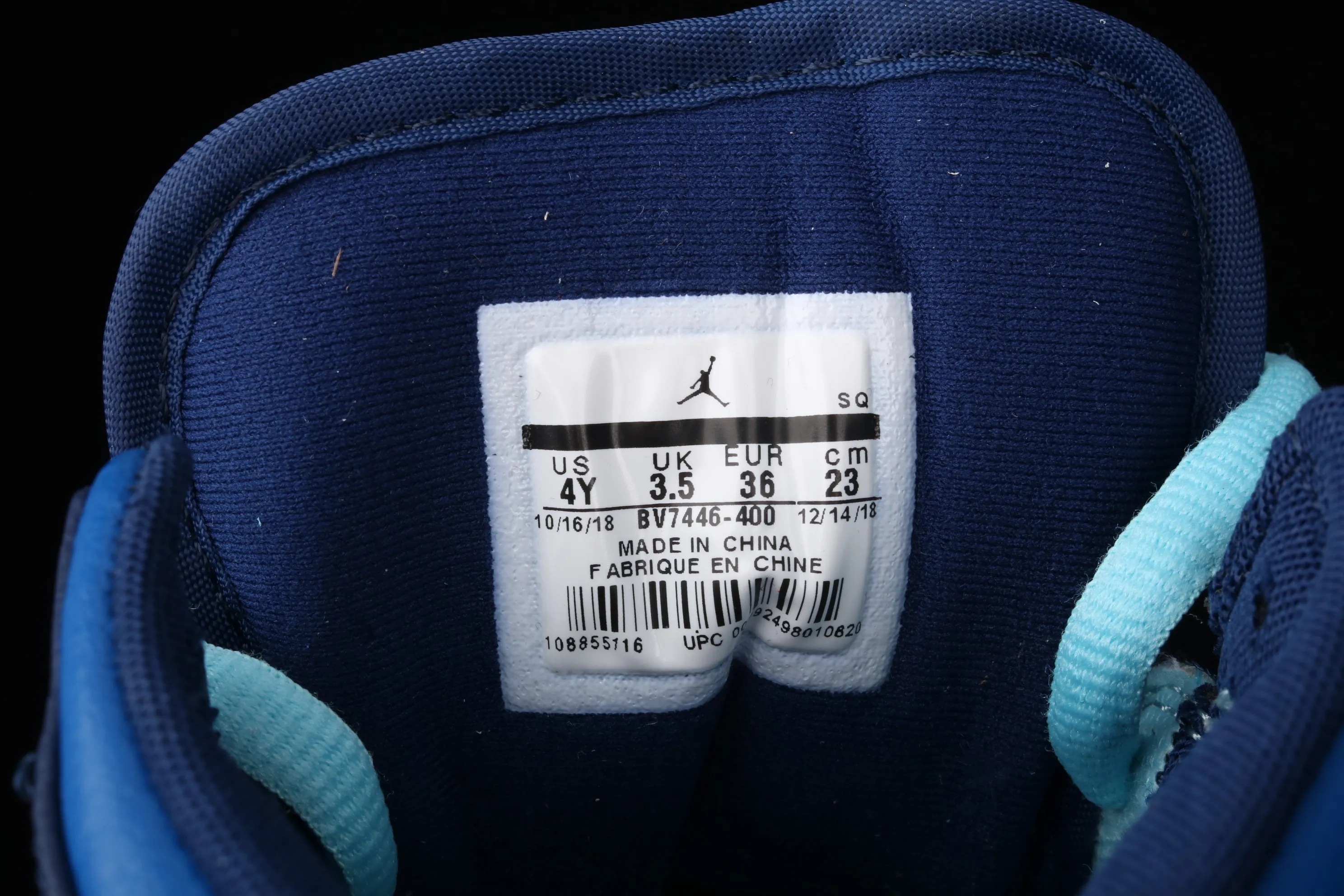 All categories Air Jordan Jordan series basketball shoes Air Jordan 1 Mid Air Jordan 1 Mid GS "FLY Blue" AJ1 Joe 1 Zhongbang "Ice Blue Mandarin Duck Oil Painting" BV7446-400